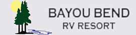 Ad for Bayou Bend RV Resort
