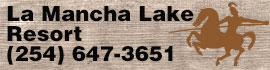 Ad for La Mancha Lake Resort