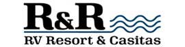logo for R & R RV Resort & Casitas