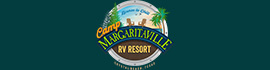 logo for Camp Margaritaville RV Resort Crystal Beach