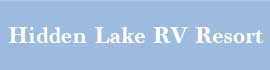 Ad for Hidden Lake RV Resort