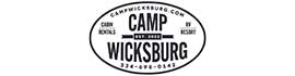 Ad for Camp Wicksburg Tiny Cabins and RV Resort