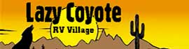 Ad for Lazy Coyote RV Village
