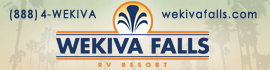Ad for Wekiva Falls RV Resort