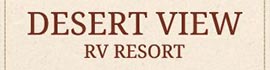 Ad for Desert View RV Resort