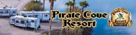 Ad for Pirate Cove Resort & Marina