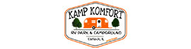 logo for Kamp Komfort RV Park & Campground