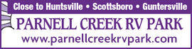 Ad for Parnell Creek RV Park