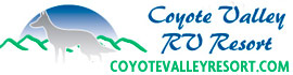 logo for Coyote Valley RV Resort