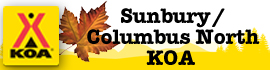 Ad for Sunbury/Columbus North KOA