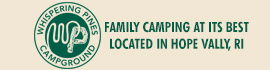 Ad for Whispering Pines Campground
