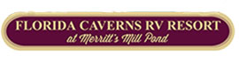 Ad for Florida Caverns RV Resort at Merritt's Mill Pond