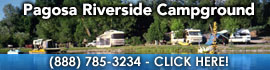 Ad for Pagosa Riverside Campground