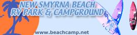 Ad for New Smyrna Beach RV Park & Campground