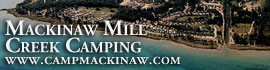 Ad for Mackinaw Mill Creek Camping