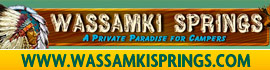 Ad for Wassamki Springs Campground