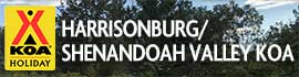 Ad for Harrisonburg/Shenandoah Valley KOA