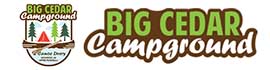 Ad for Big Cedar Campground & Canoe Livery