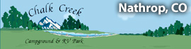 Ad for Chalk Creek Campground & RV Park
