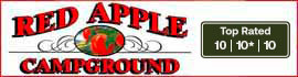 logo for Red Apple Campground