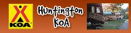 Ad for Huntington Fox Fire KOA