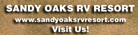 Ad for Sandy Oaks RV Resort
