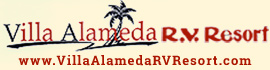 Ad for Villa Alameda RV Resort