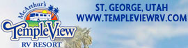Ad for McArthur's Temple View RV Resort