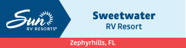Ad for Sweetwater Sun Sun RV Communities