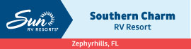 Ad for Southern Charm Sun RV Communities