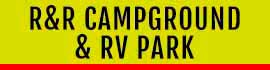 logo for R & R Campground & RV Park
