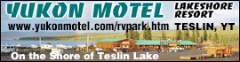 Ad for Yukon Motel & Lakeshore RV Park