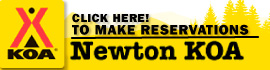 Ad for Newton/Des Moines East KOA