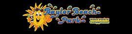 Ad for Baylor Beach Park Water Park & Campground