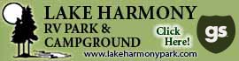 logo for Lake Harmony RV Park and Campground