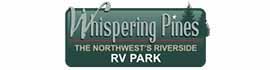 Ad for Whispering Pines RV Campground