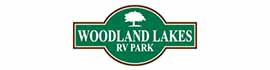 logo for Woodland Lakes RV Park