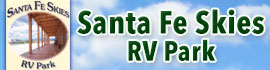 Ad for Santa Fe Skies RV Park