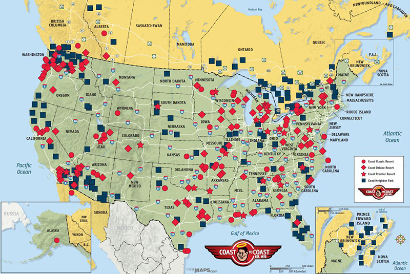 Coast to Coast RV Resorts and Campgrounds by Good Sam