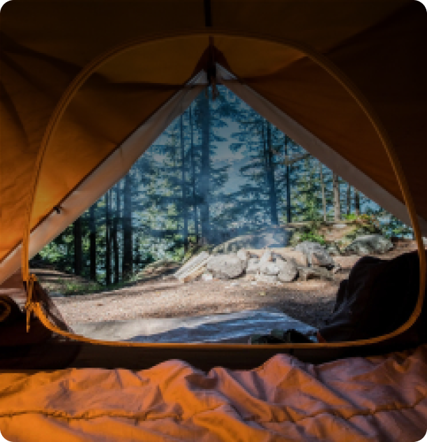Inside Camping Tent