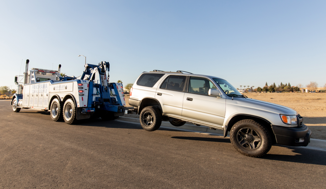 Vehicle's being towed