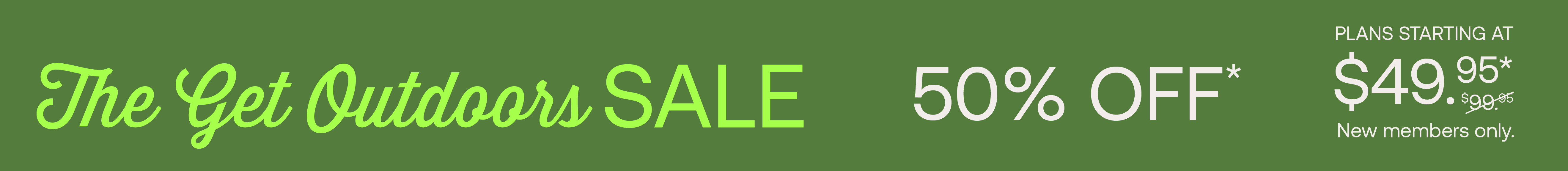 Get Outdoors Sale