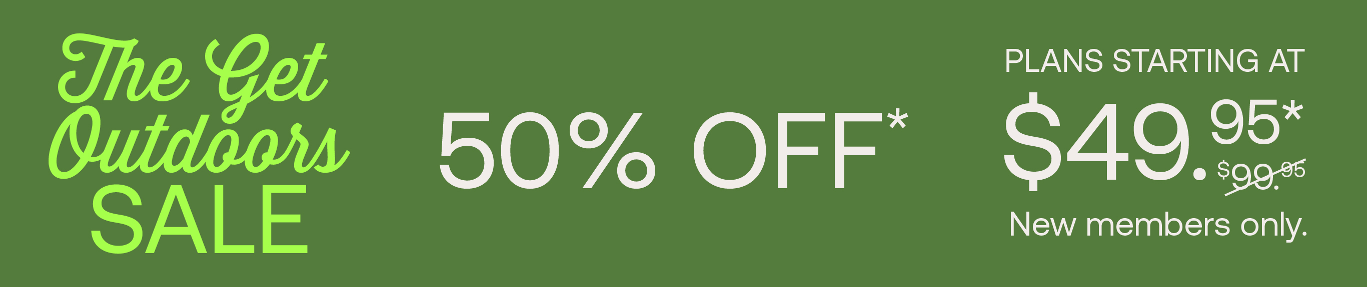 Get Outdoors Sale