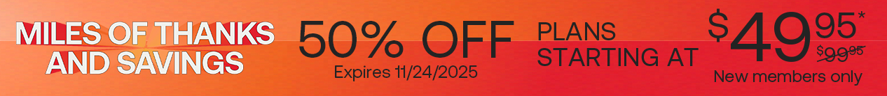 Miles of Thanks and Savings