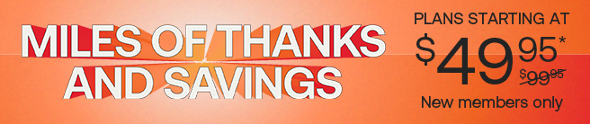 Miles of Thanks and Savings