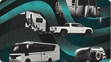 Image of different RVs and campers