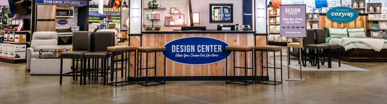 A truck towing an RV