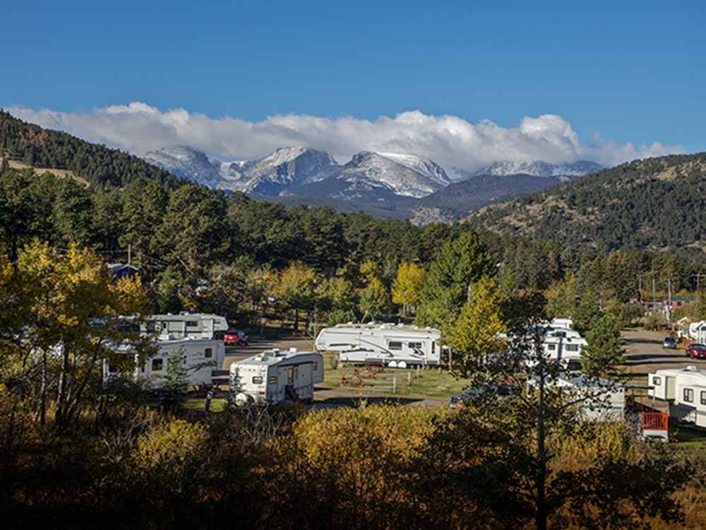 Overlooking the campsites at MANOR RV PARK