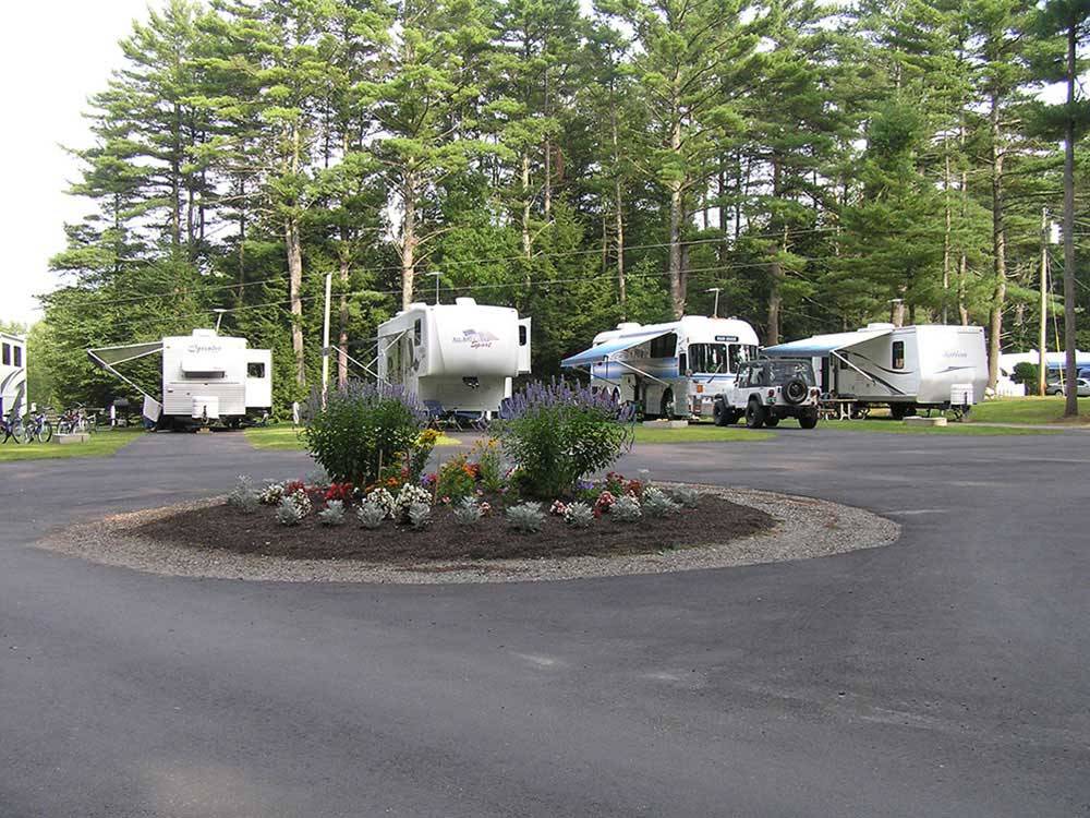 RVs and truck and trailers camping at WAKEDA CAMPGROUND