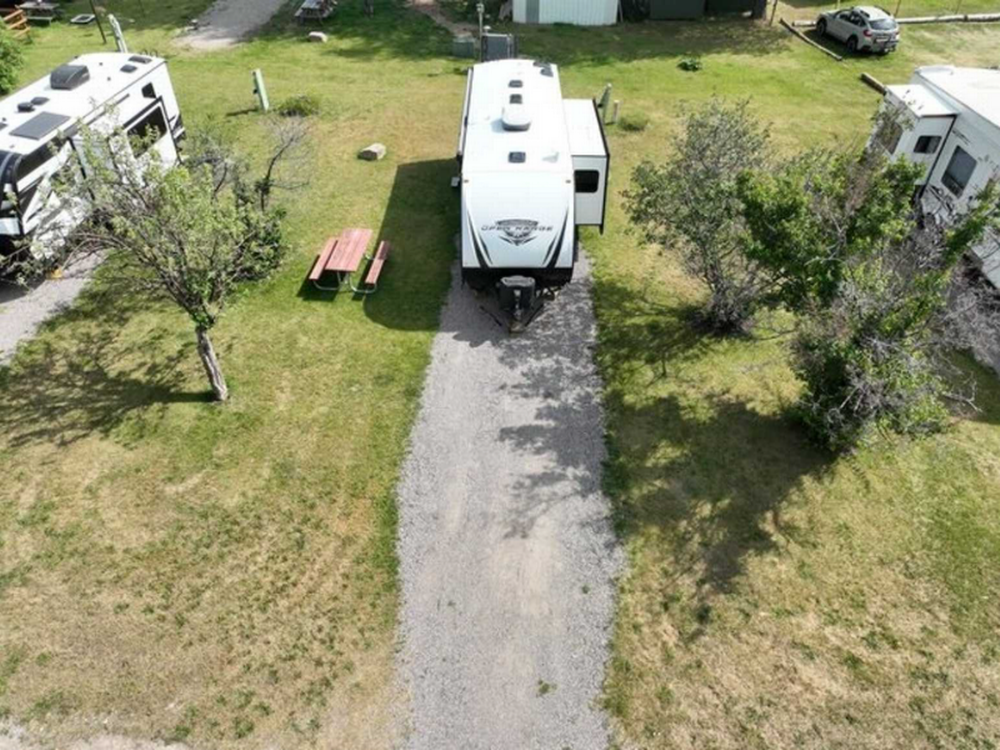 Gravel RV site Moose Creek Resort